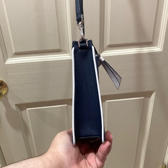 NWOT Kate Spade White Denim Crossbody Purse Bag - Picture 11 of 16